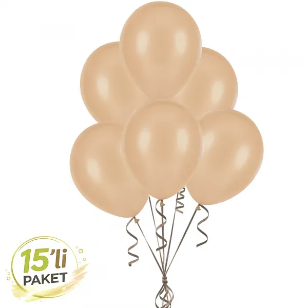 Ten Rengi Pastel Balon 15 Adet
