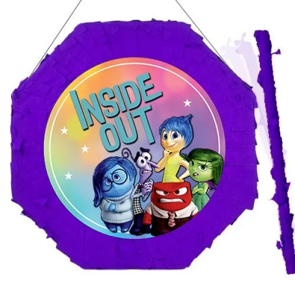 Ters Yüz (İnside Out) Pinyata 42 cm + Sopası