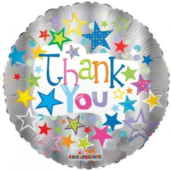 Thank You Stars On Metalic Folyo Balon 45 cm