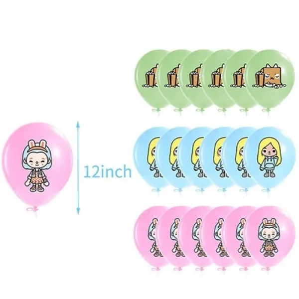 Toca Boca Doğum Günü Partisi Süsleme Seti