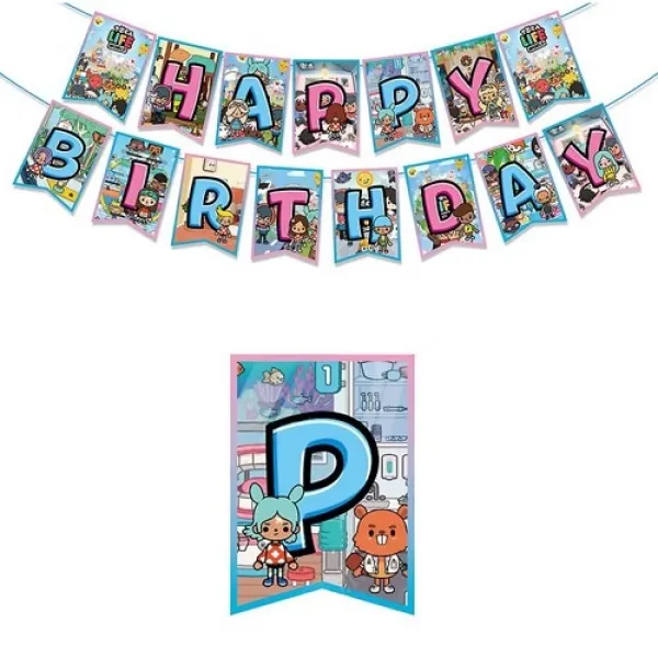 Toca Boca Doğum Günü Partisi Süsleme Seti