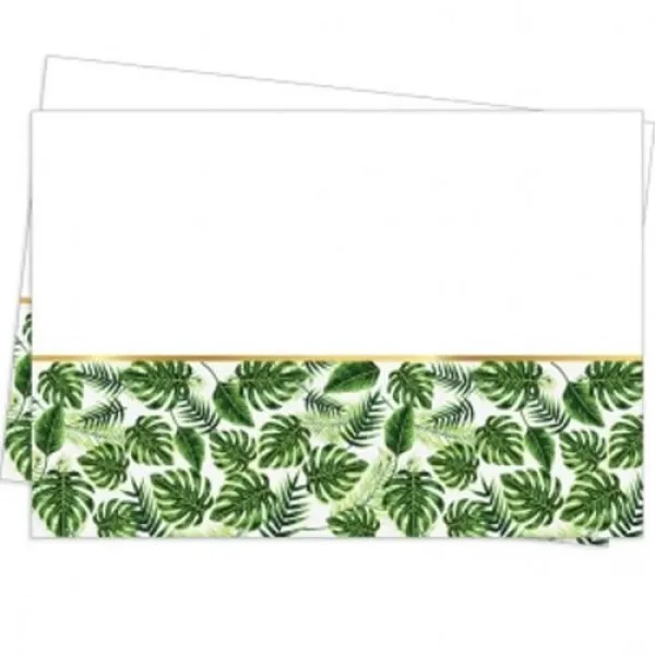 Tropikal Yapraklar Masa Örtüsü (120x180 cm)