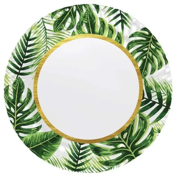 Tropikal Yapraklar Tabak (8 adet)