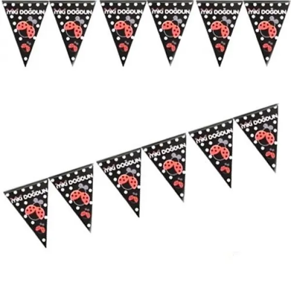 Uğur Böceği Bayrak Set (2 m.)