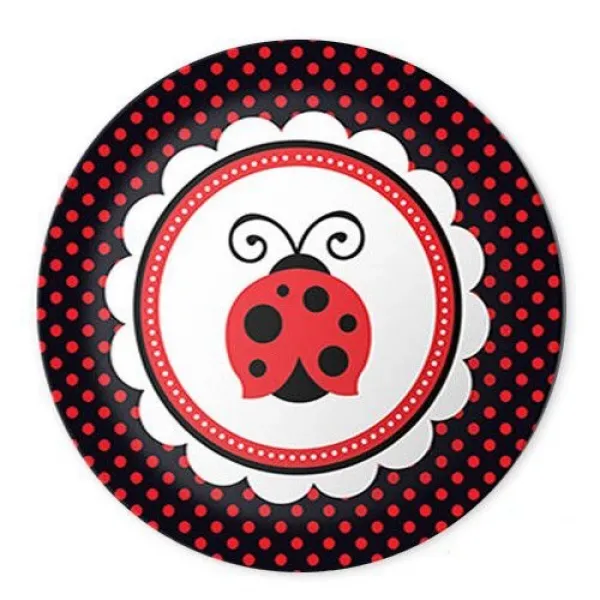 Uğur Böceği Tabak (8 Adet)