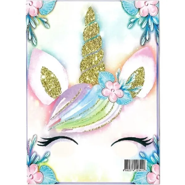 16 Sayfa Unicorn Boyama Kitabı Stickerlı 1 Adet