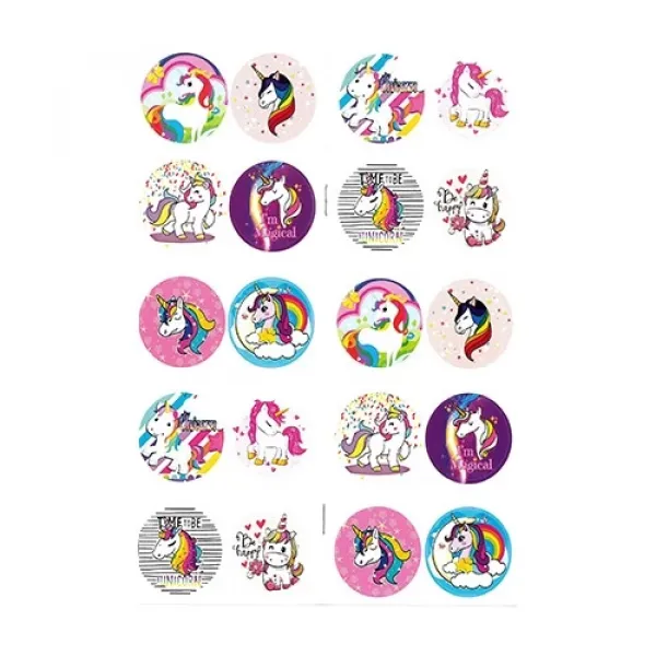 16 Sayfa Unicorn Boyama Kitabı Stickerlı 1 Adet