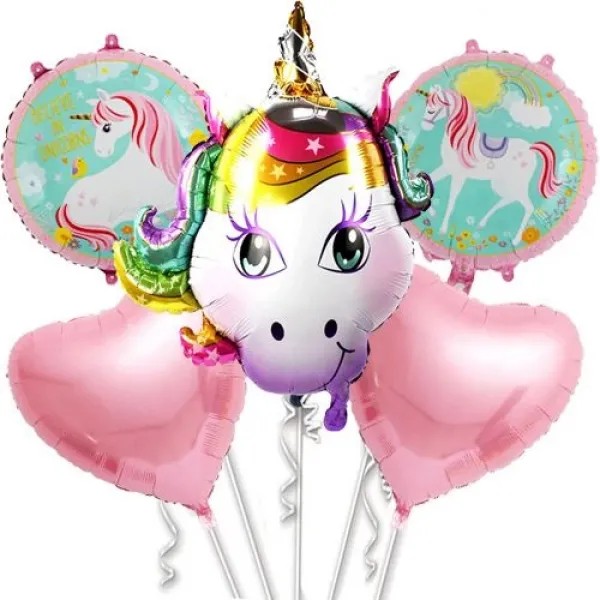 Unicorn Folyo Balon Seti (5 adet)