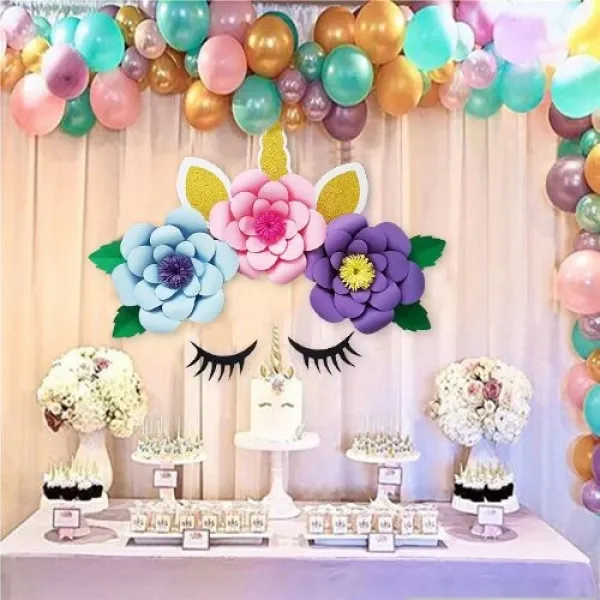 Unicorn Kağıt Çiçek Seti