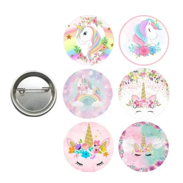 Unicorn Parti Rozeti (6 adet)