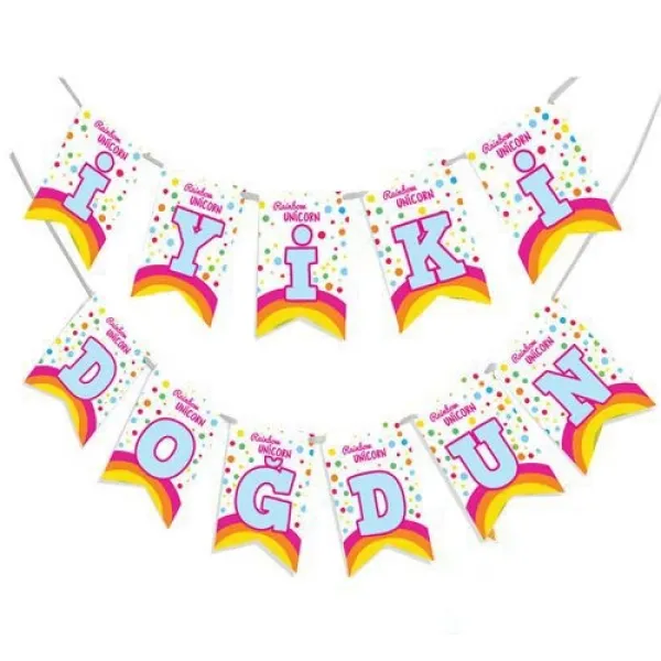 Unicorn Gökkuşağı İyi ki Doğdun Yazısı