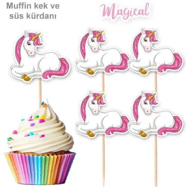 Unicorn Şekilli Kürdan (10 Adet)