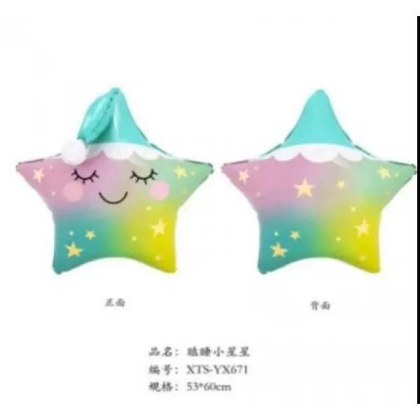 Uykucu Küçük Yıldız Folyo Balon (50 cm)