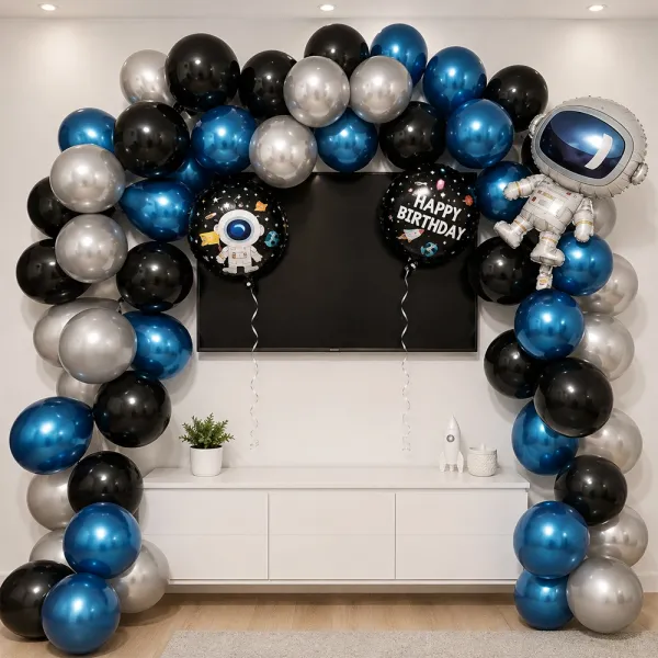 Uzay Temalı Balon Zincir Seti