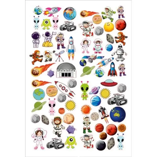 Uzay Temalı Sticker 33*48 cm
