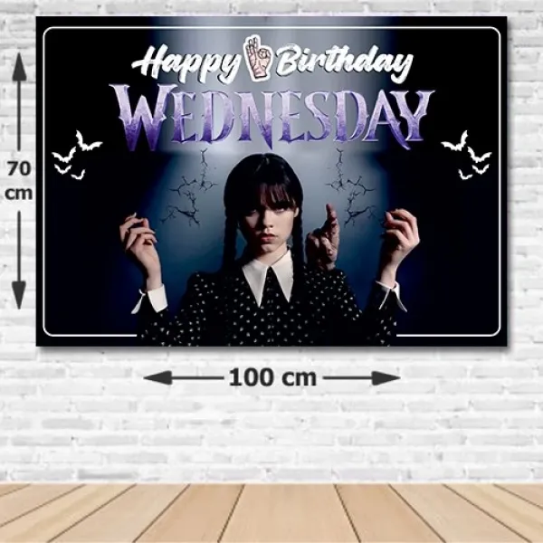 Wednesday 2 Doğum Günü Afişi Fotosuz 70*100 cm