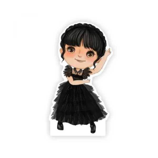 Wednesday Addams Ayaklı Pano Dans Eden 33x18 cm