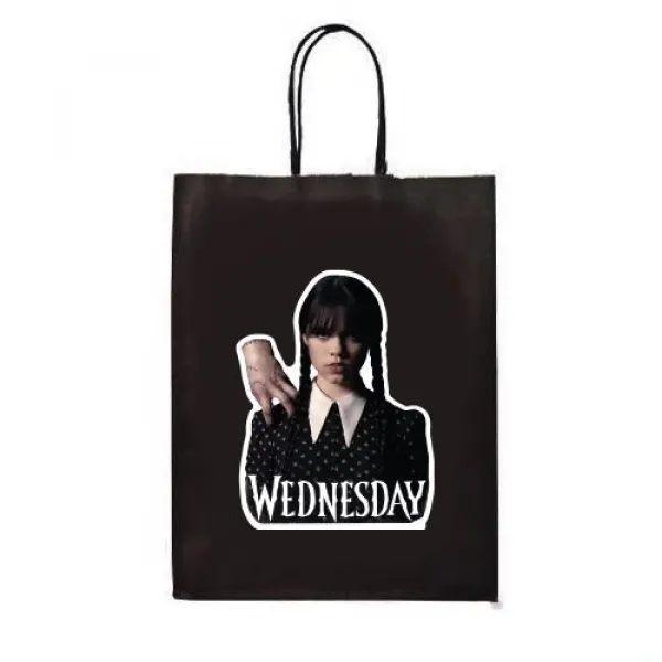 Wednesday Addams Kağıt Hediye Çantası 1 adet 18x22