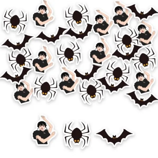 Wednesday Addams Masa Konfetisi 30 Adet