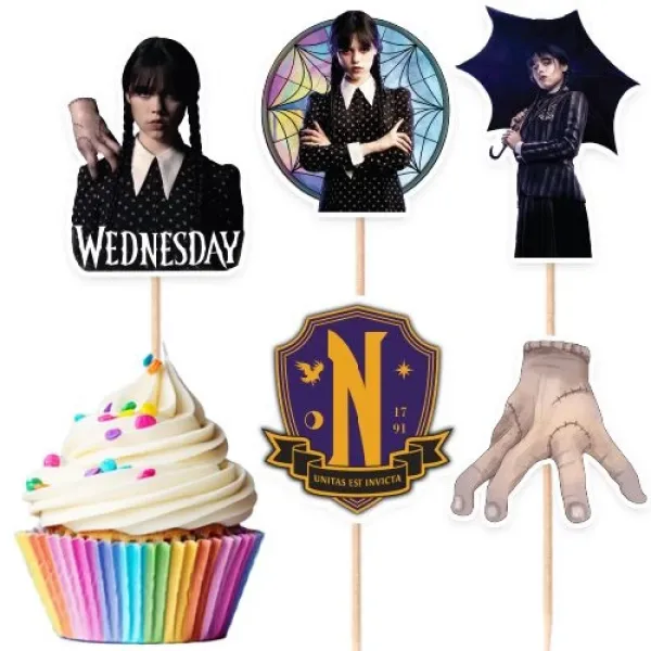 Wednesday Addams Şekilli Kürdan 10 Adet