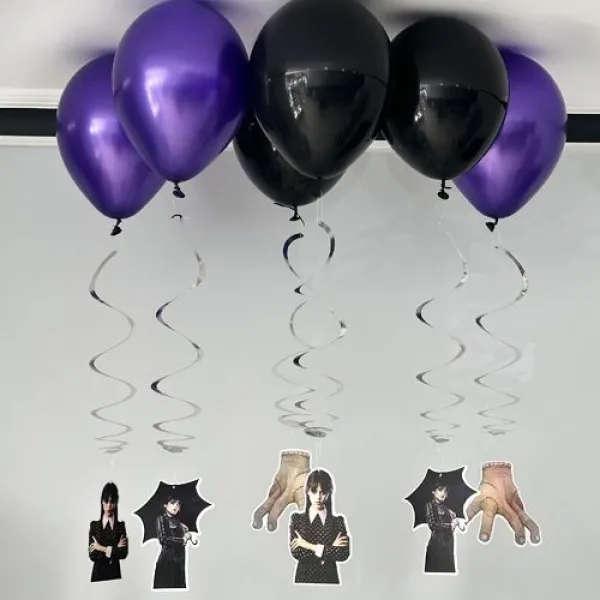 Wednesday Balonlu Tavan Süsü 6lı