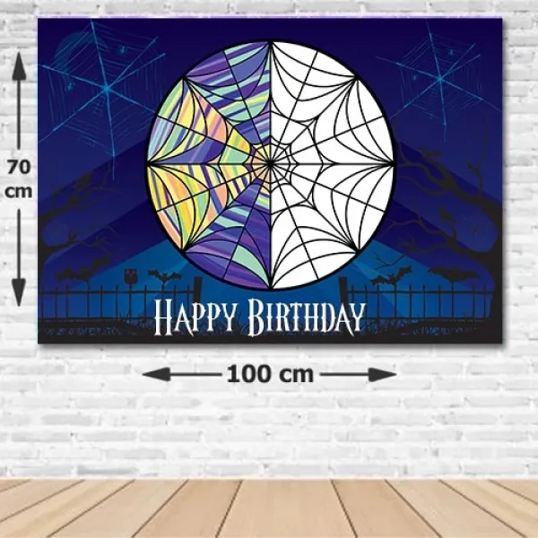 Wednesday Doğum Günü Arka Fon 70*100 cm