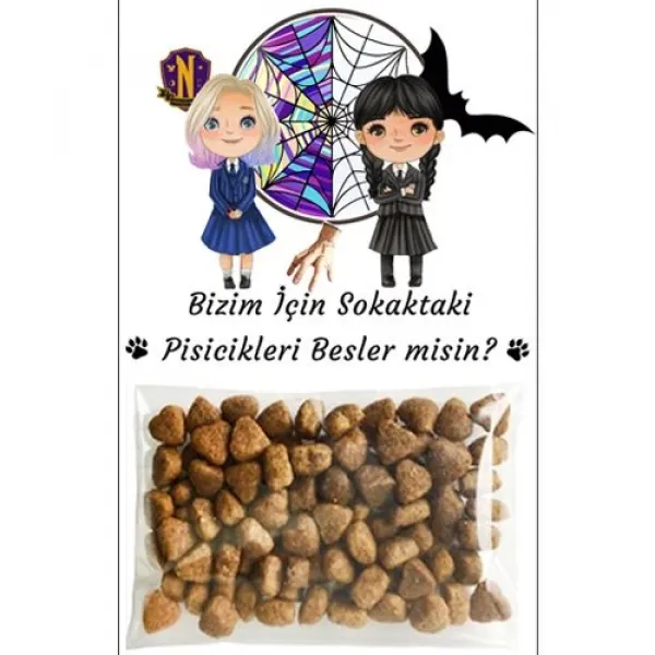 Wednesday Hediyelik Kedi Maması 5 Adet