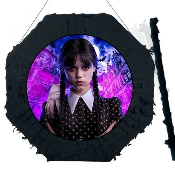 Wednesday Pinyata Siyah 42 cm + Sopası