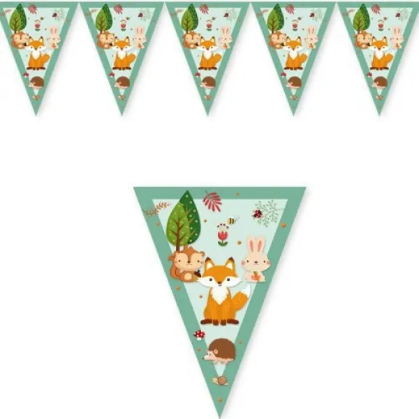 Woodland Temalı Flama Bayrak 2 Metre