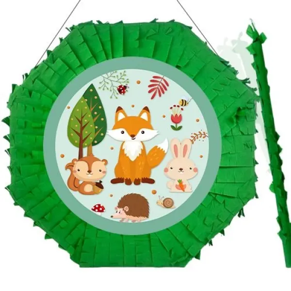 Woodland Temalı Pinyata 42 cm + Sopası