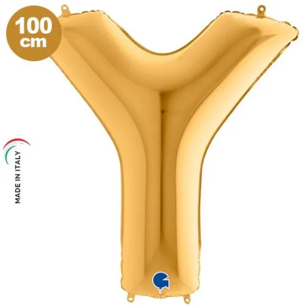 Y Harf Folyo Balon – Gold – 100 cm (40 inch)