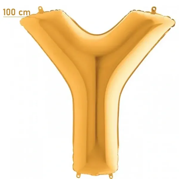 Y Harf Folyo Balon – Gold – 100 cm (40 inch)