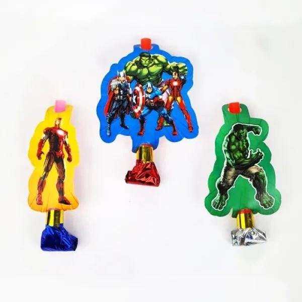 Yenilmezler Avengers Parti Düdüğü (6 Adet)