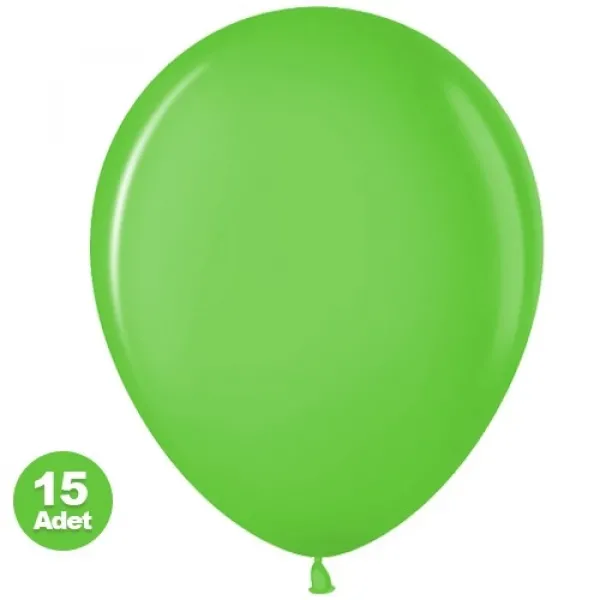 Yeşil Pastel Balon 15 Adet