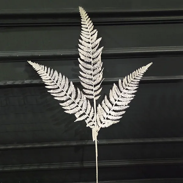 Yılbaşı Beyaz Simli Çam Ağacı Yapay Dal (90 cm - 1 Adet)