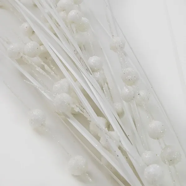 Yılbaşı Beyaz Simli Kokinalı Yapay Dal (90 cm - 1 Adet)