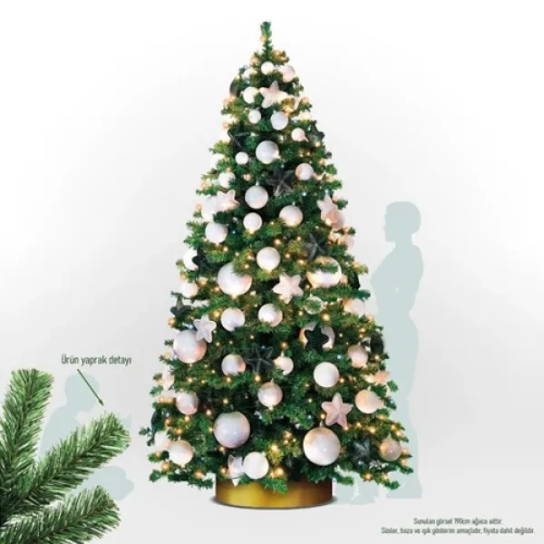 Yılbaşı Çam Ağacı 190 cm 567 Dallı KUTULU
