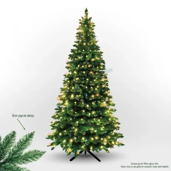 Yılbaşı Çam Ağacı 220 cm 1097 Dallı KUTULU