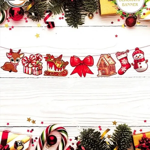 Yılbaşı Dekoratif Banner 120x21 cm