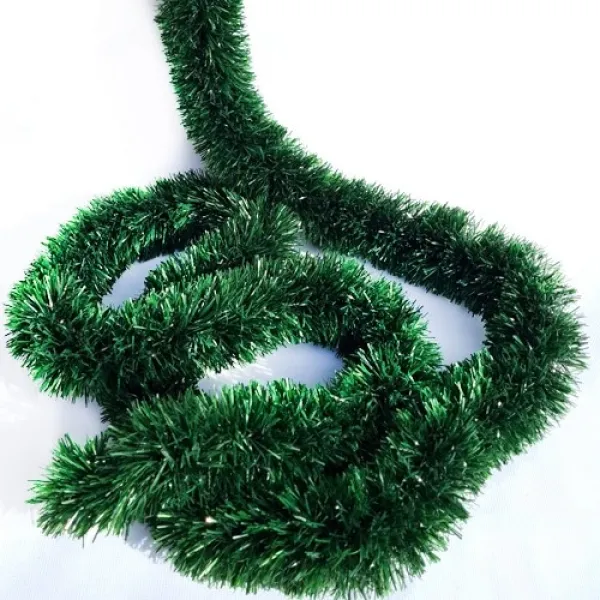 Yılbaşı Garland Sim Süs Yeşil 2 Metre 7 cm