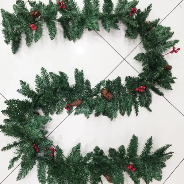 Yılbaşı Garland Süs Kokinalı Kozalaklı 270 cm 24 cm