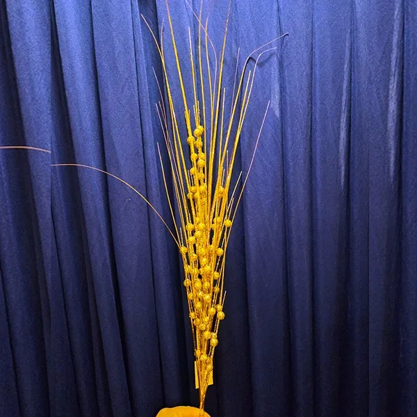 Yılbaşı Gold Simli Kokinalı Yapay Dal (90 cm - 1 Adet)