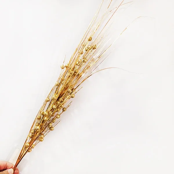 Yılbaşı Gold Simli Kokinalı Yapay Dal (90 cm - 1 Adet)