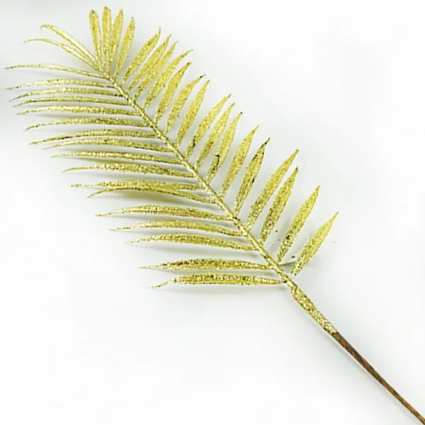 Yılbaşı Gold Simli Palmiye Yapay Dal (70 cm - 1 Adet)