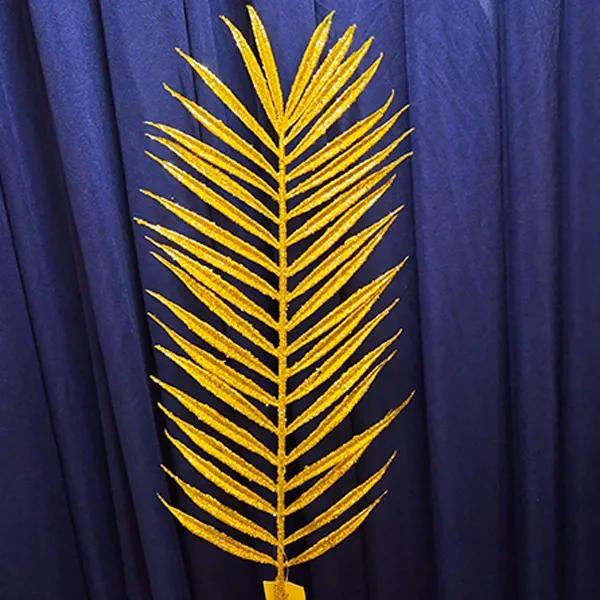 Yılbaşı Gold Simli Palmiye Yapay Dal (70 cm - 1 Adet)