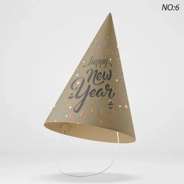 Yılbaşı Happy New Year Şapka (6 adet)