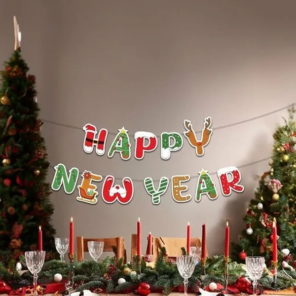 Yılbaşı Happy New Year Yazısı 2 Metre