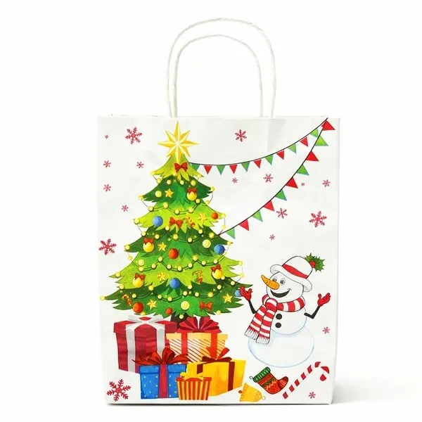 Yılbaşı Kağıt Çanta Büyük Boy (31x25 cm)