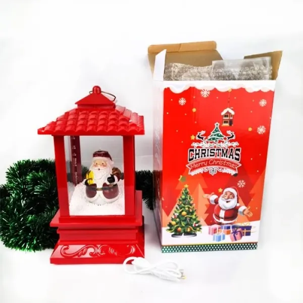 Yılbaşı Kar Küresi Sokak Lambası USB Girişli ışıklı