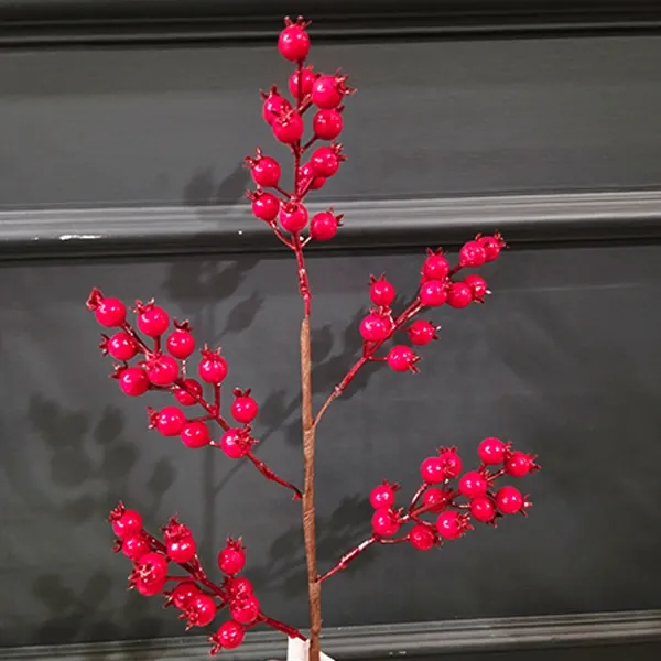 Yılbaşı Kırmızı Kokinalı Yapay Dal (70 cm - 1 Adet)